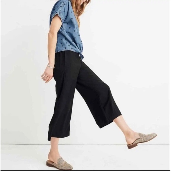 Madewell Tall Huston Pull-On Crop Pants Size Small - Picture 2 of 5